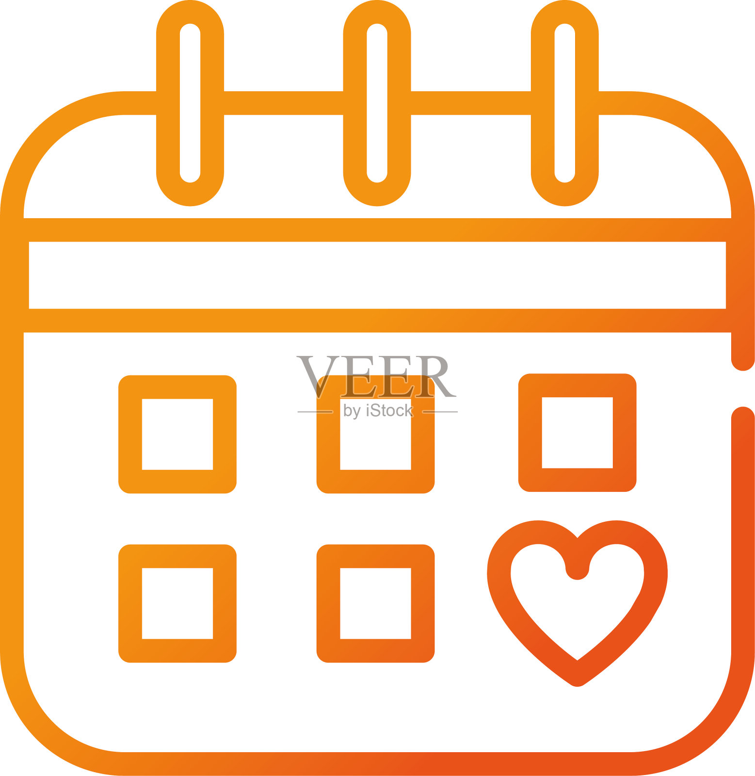 日历运动健身房健身梯度线设计元素图片