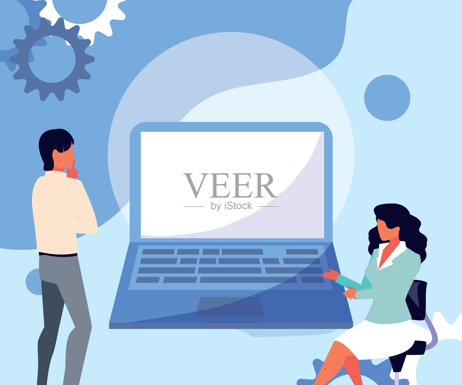 情侣商务会议在全球设计元素图片