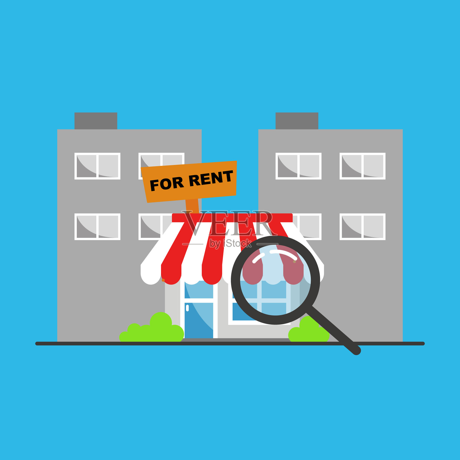 寻找商店寻找商店出租新的插画图片素材