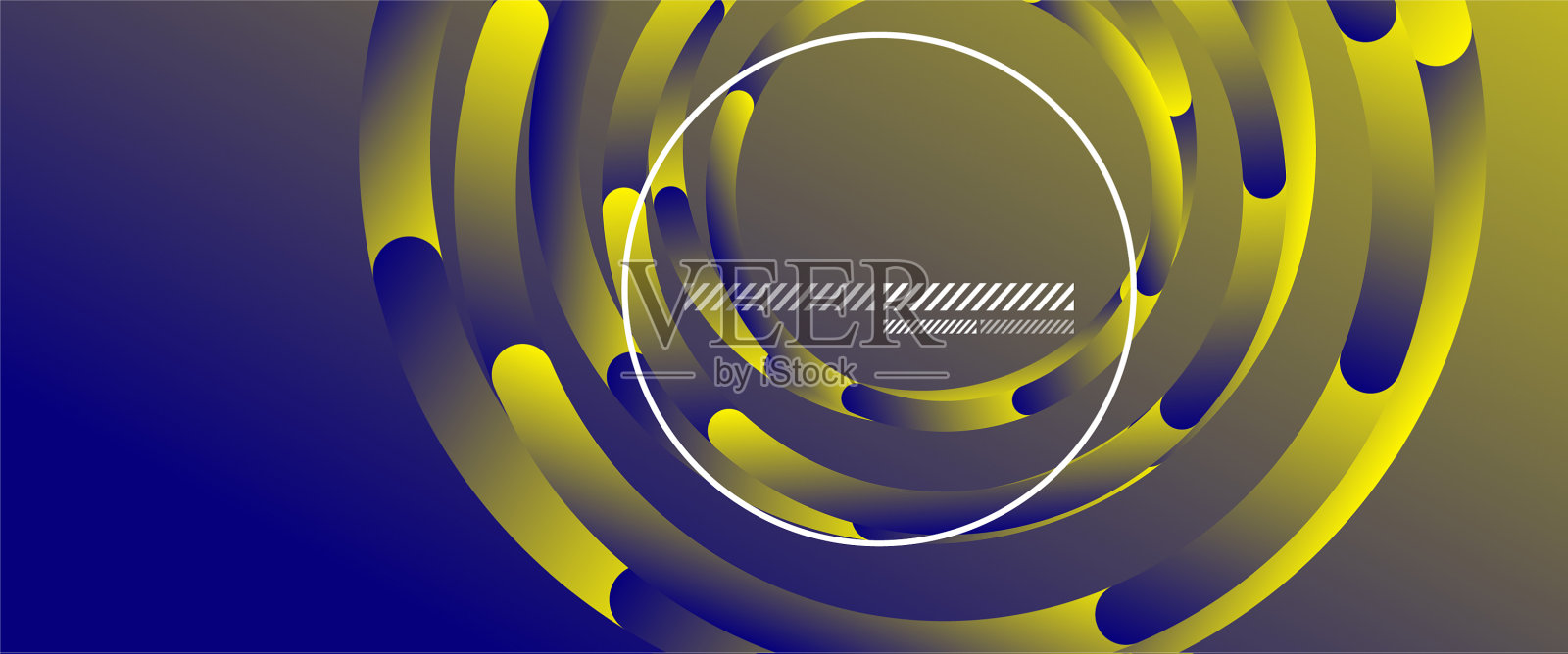 抽象背景、几何圆和流体插画图片素材