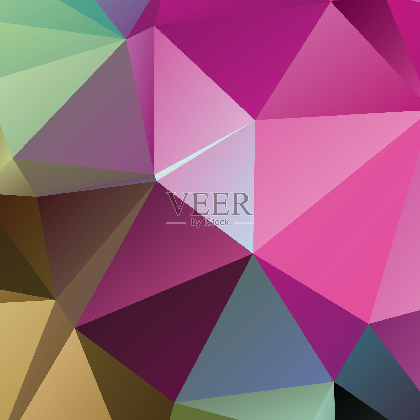 抽象复古三角形背景插画图片素材