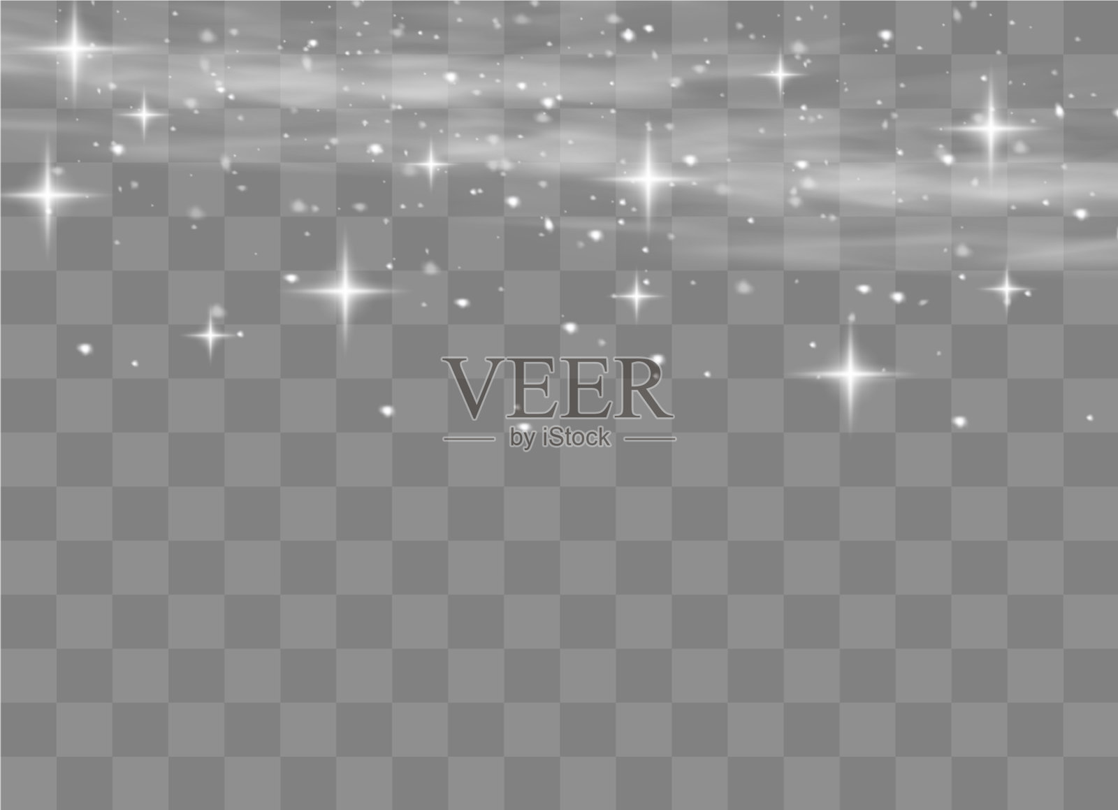 雪和风力插画图片素材