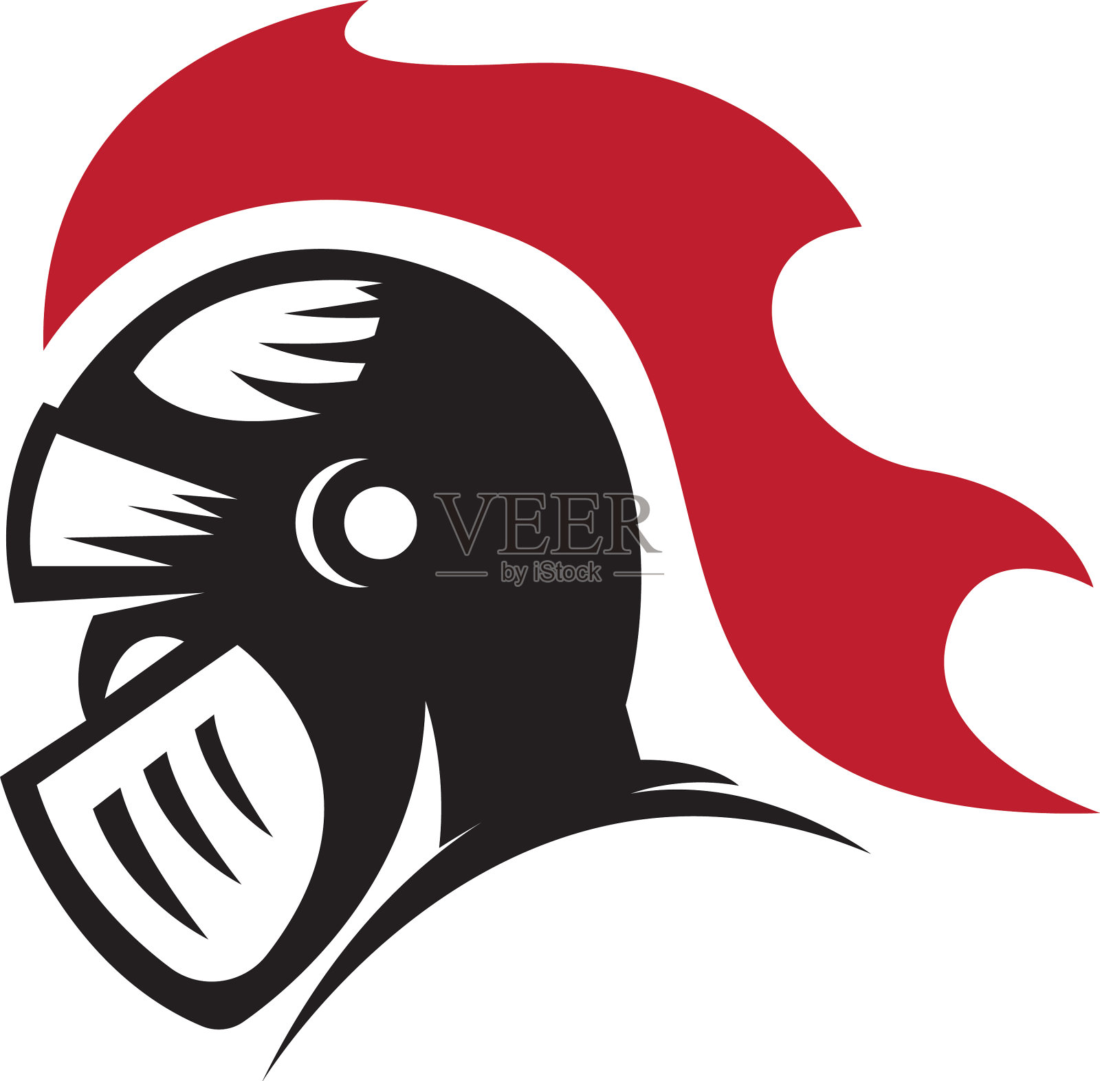 骑士战士维京标志插画图片素材