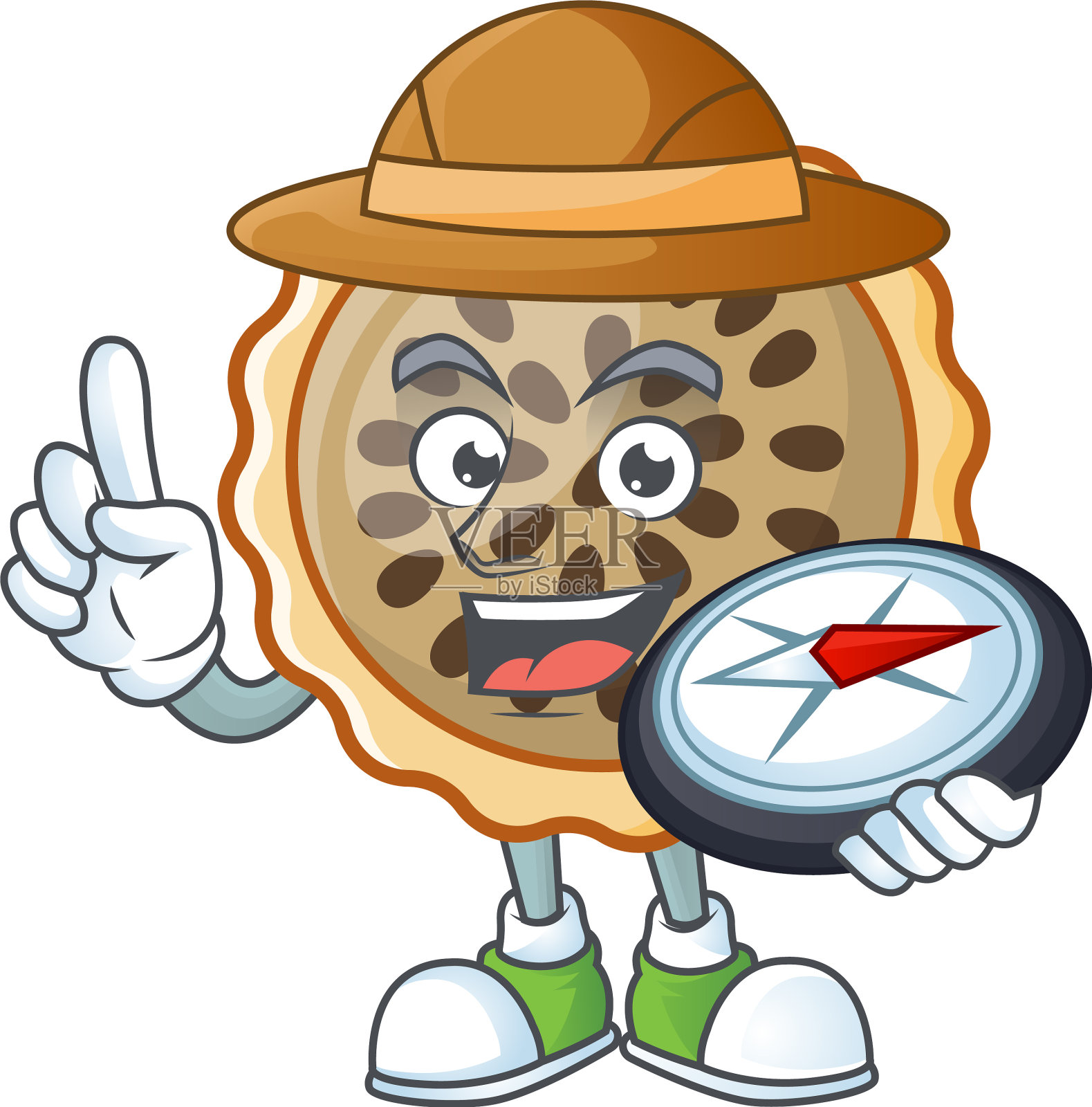 设计带有种子的山核桃派设计元素图片