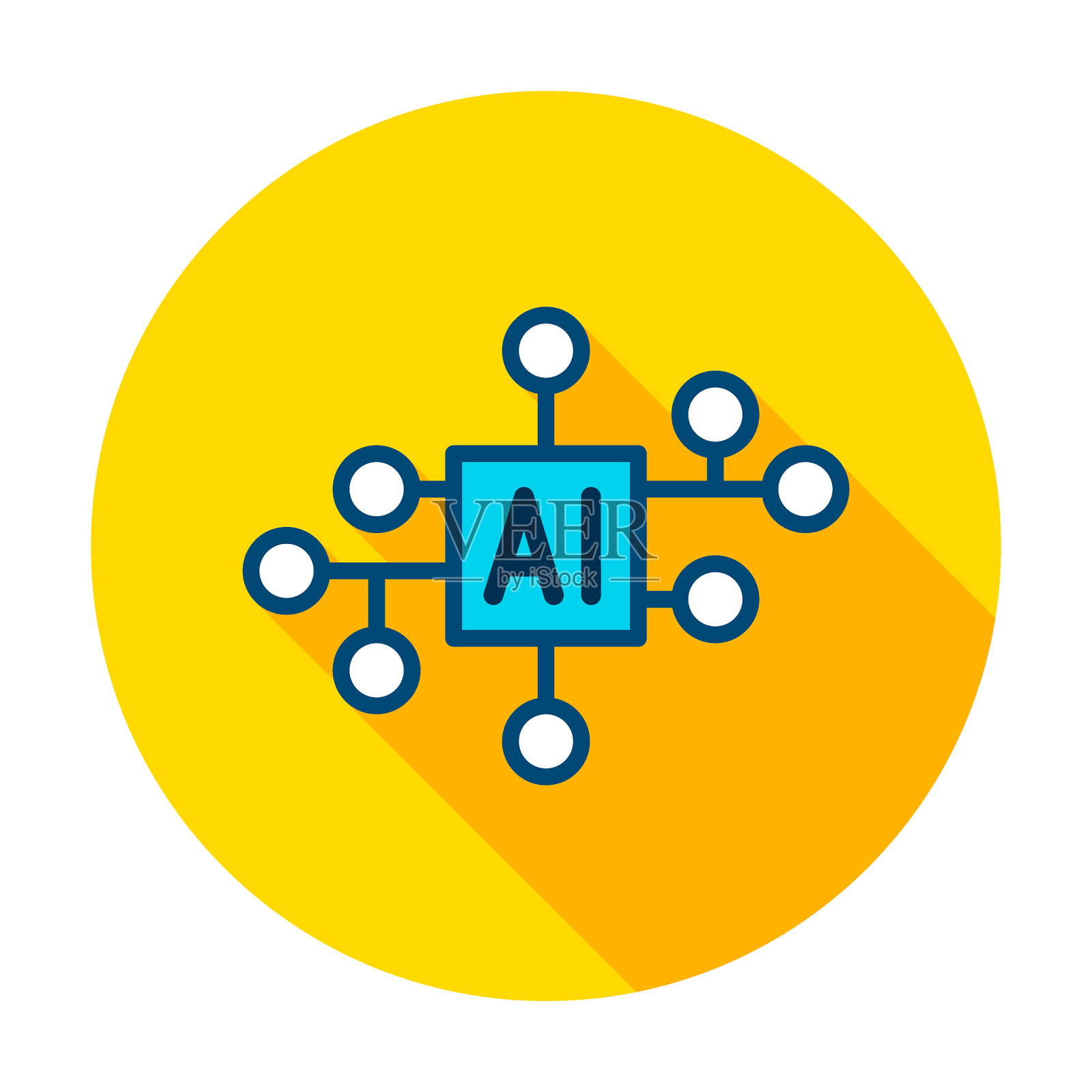 人工智能圆图标图标素材