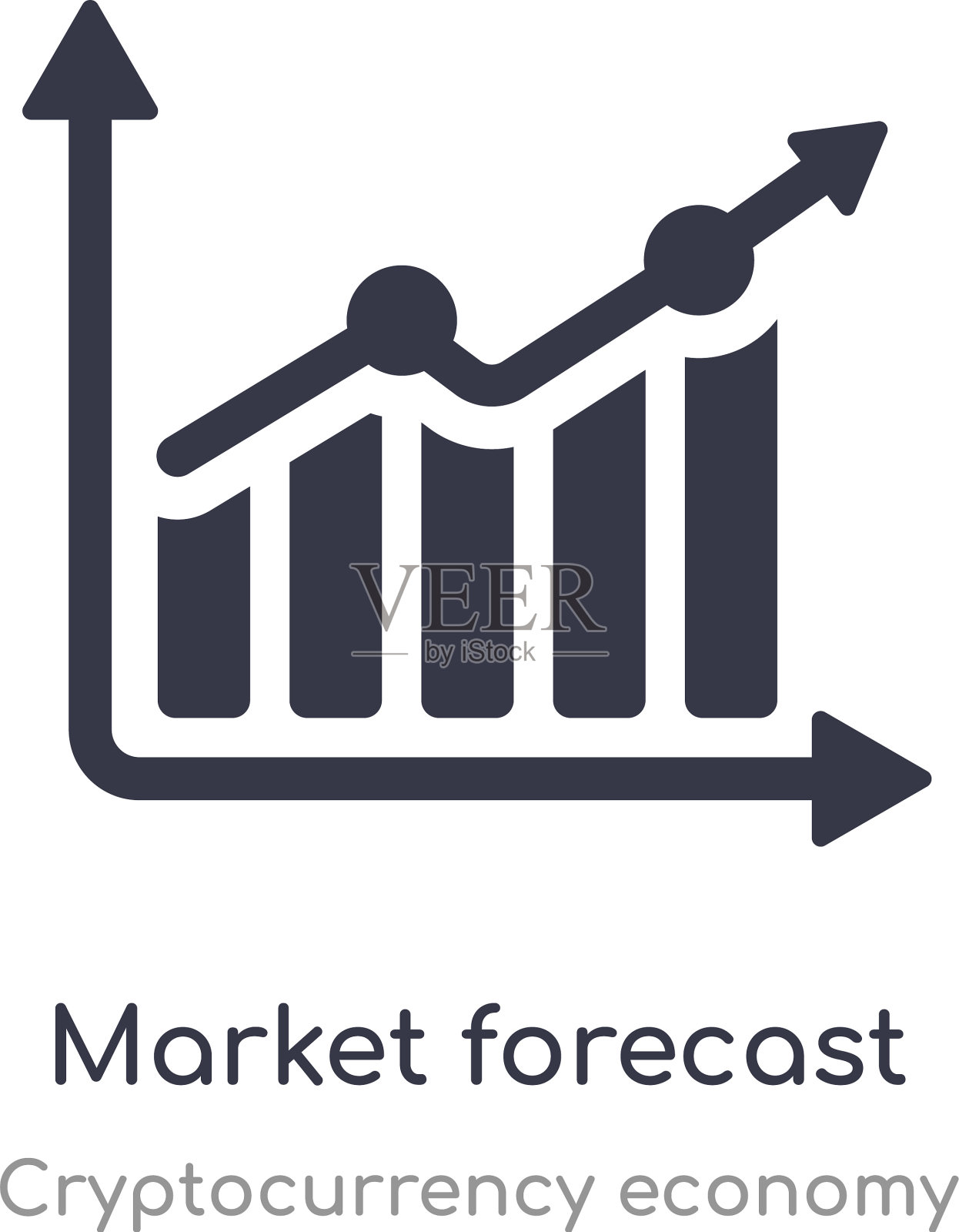 市场预测图标孤立市场预测插画图片素材