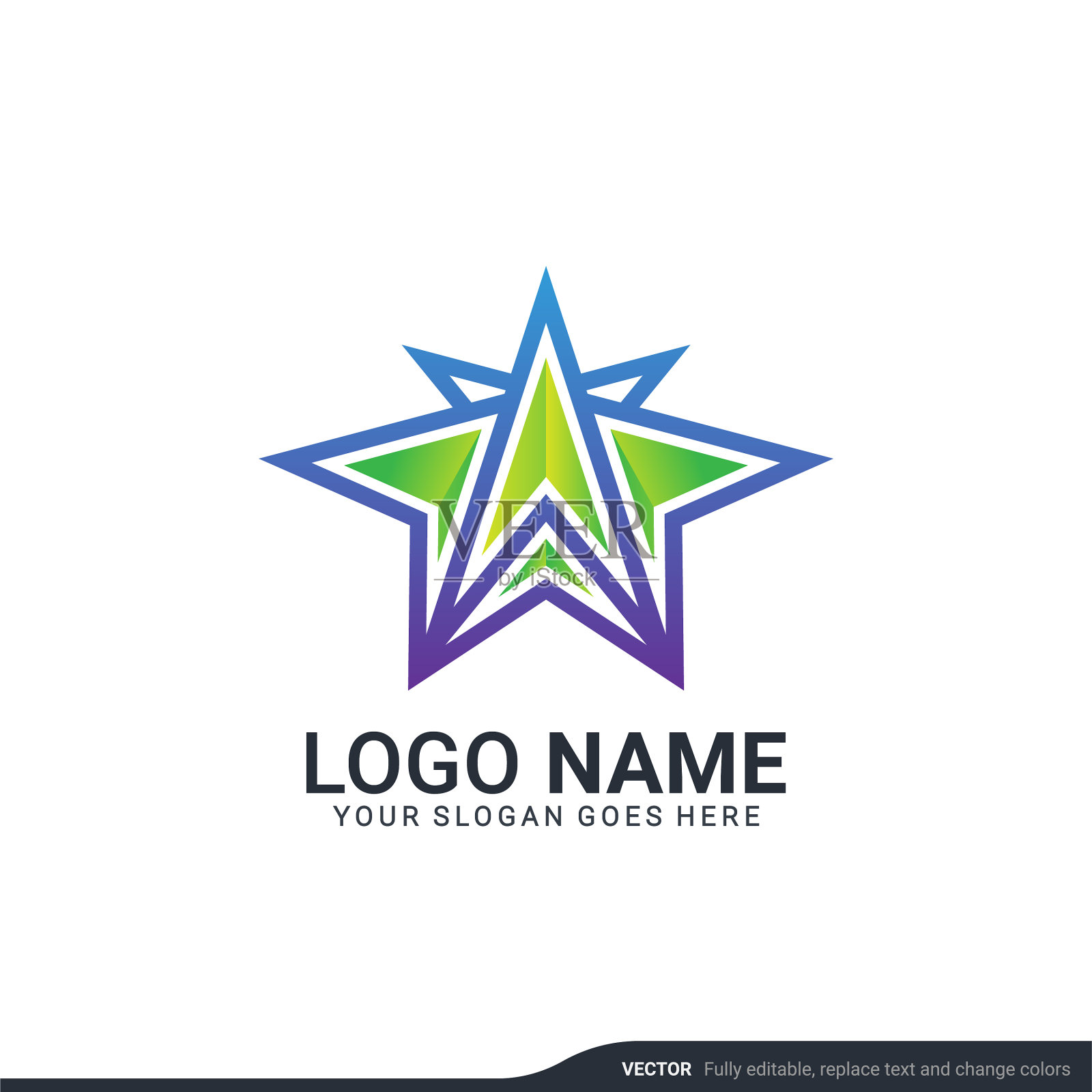 创意抽象数字技术符号标志插画图片素材