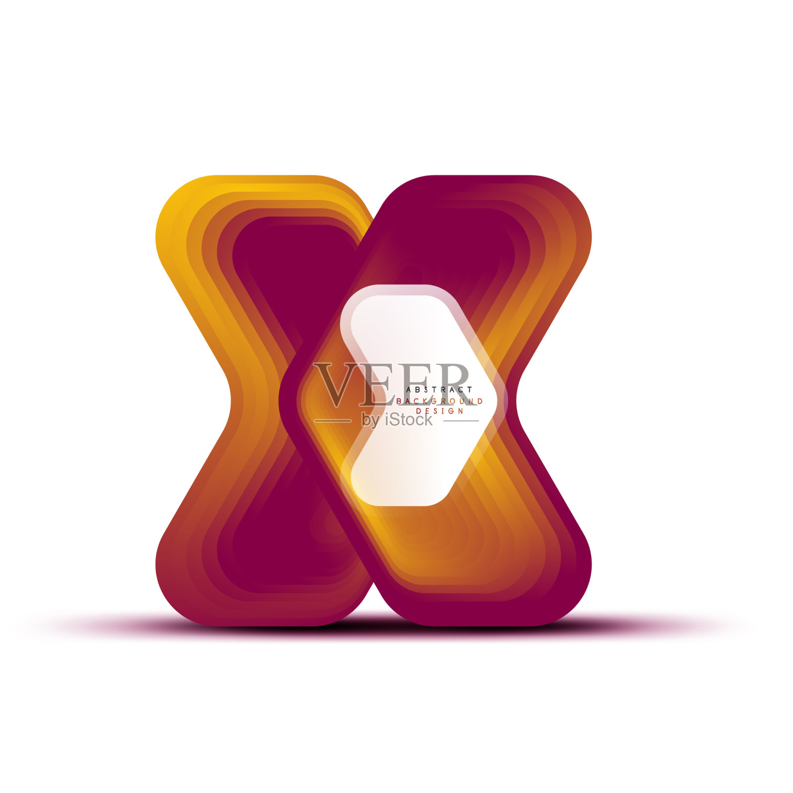 箭头几何横幅创建与混合插画图片素材