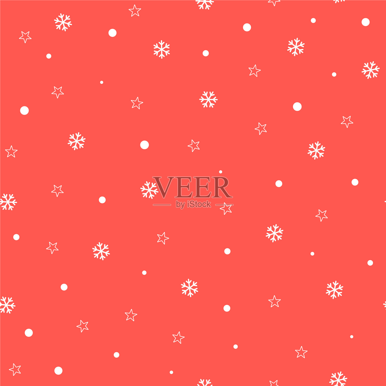 无缝模式与平面图标插画图片素材