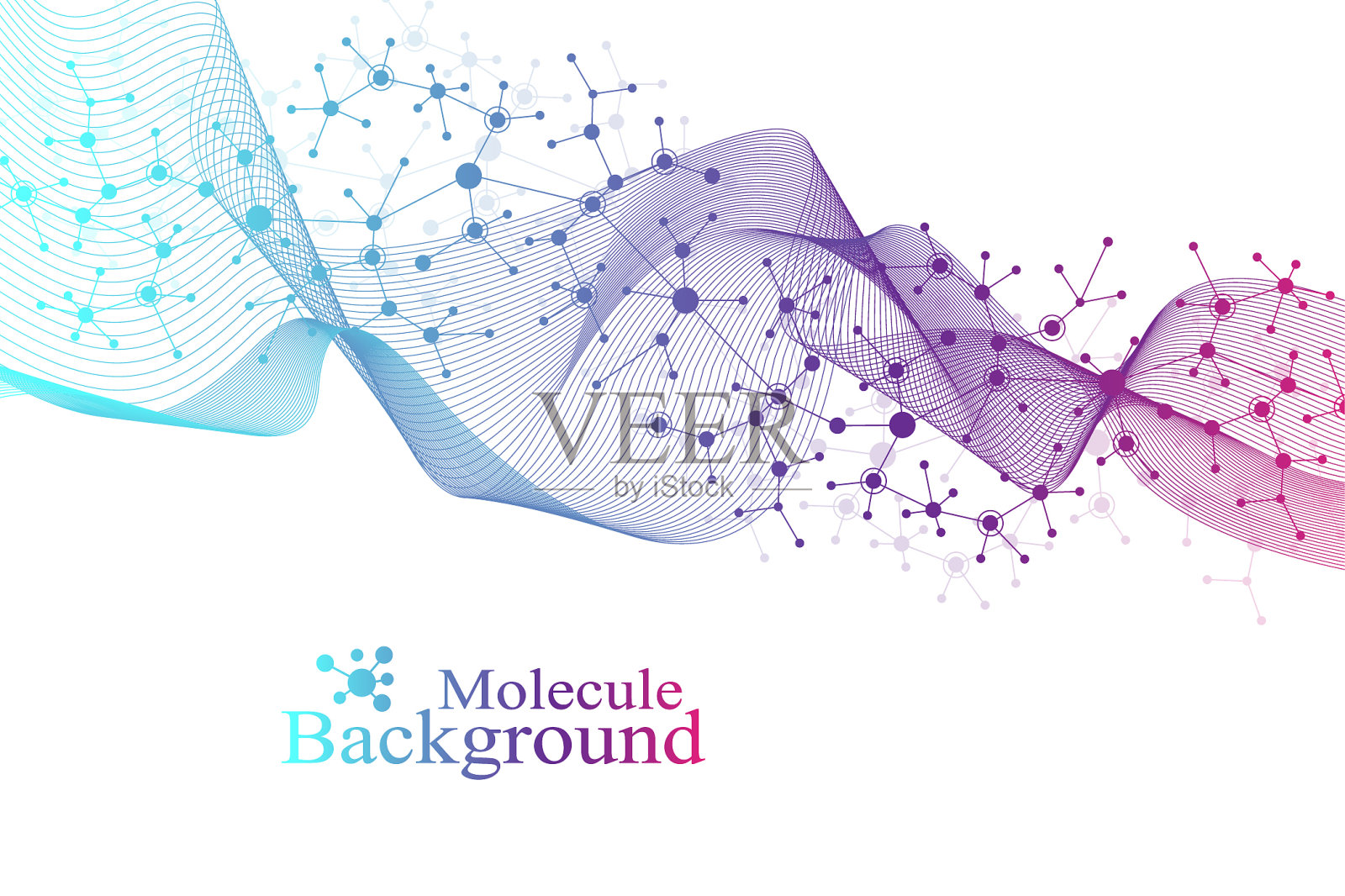 大基因组数据可视化DNA螺旋DNA插画图片素材