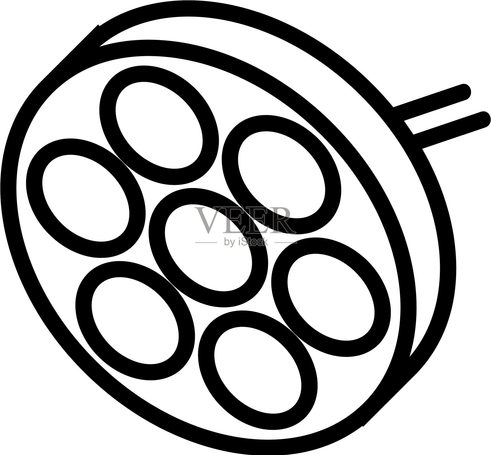 操作图标的照明隔离设计元素图片