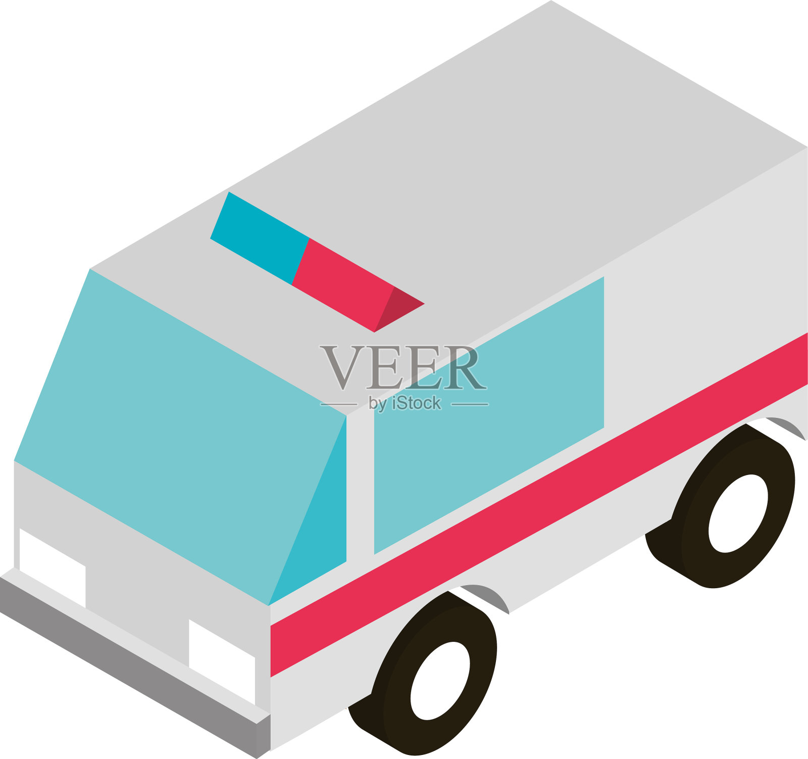 运输、救护、应急车辆等距设计元素图片