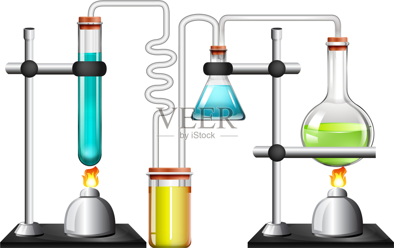 白色背景的科学设备设计元素图片