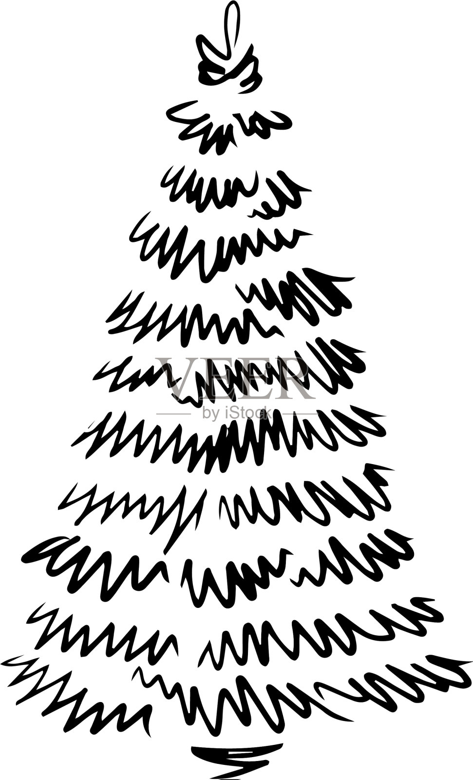 松树4插画图片素材