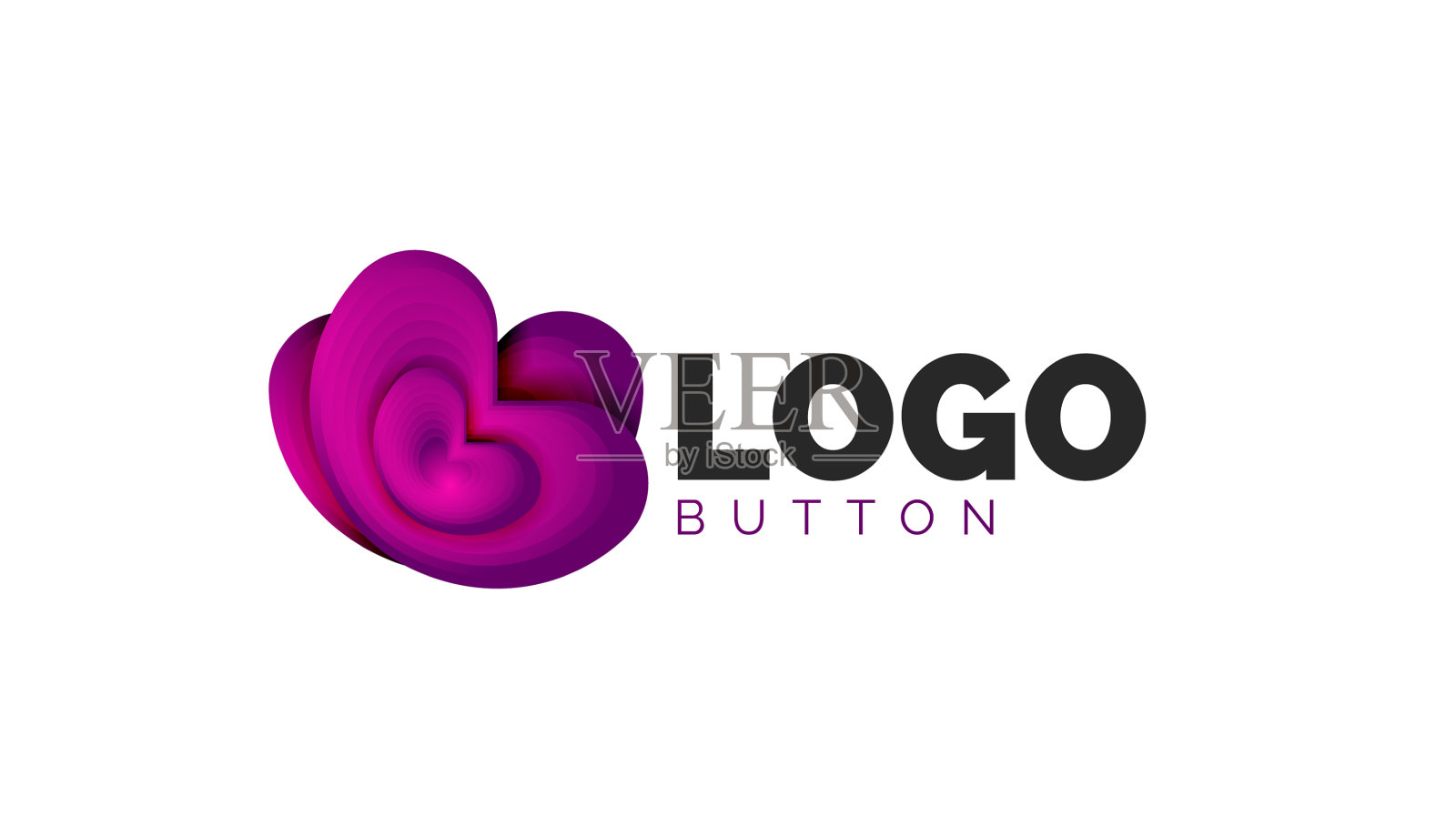 抽象圆形标志模板最小图标素材