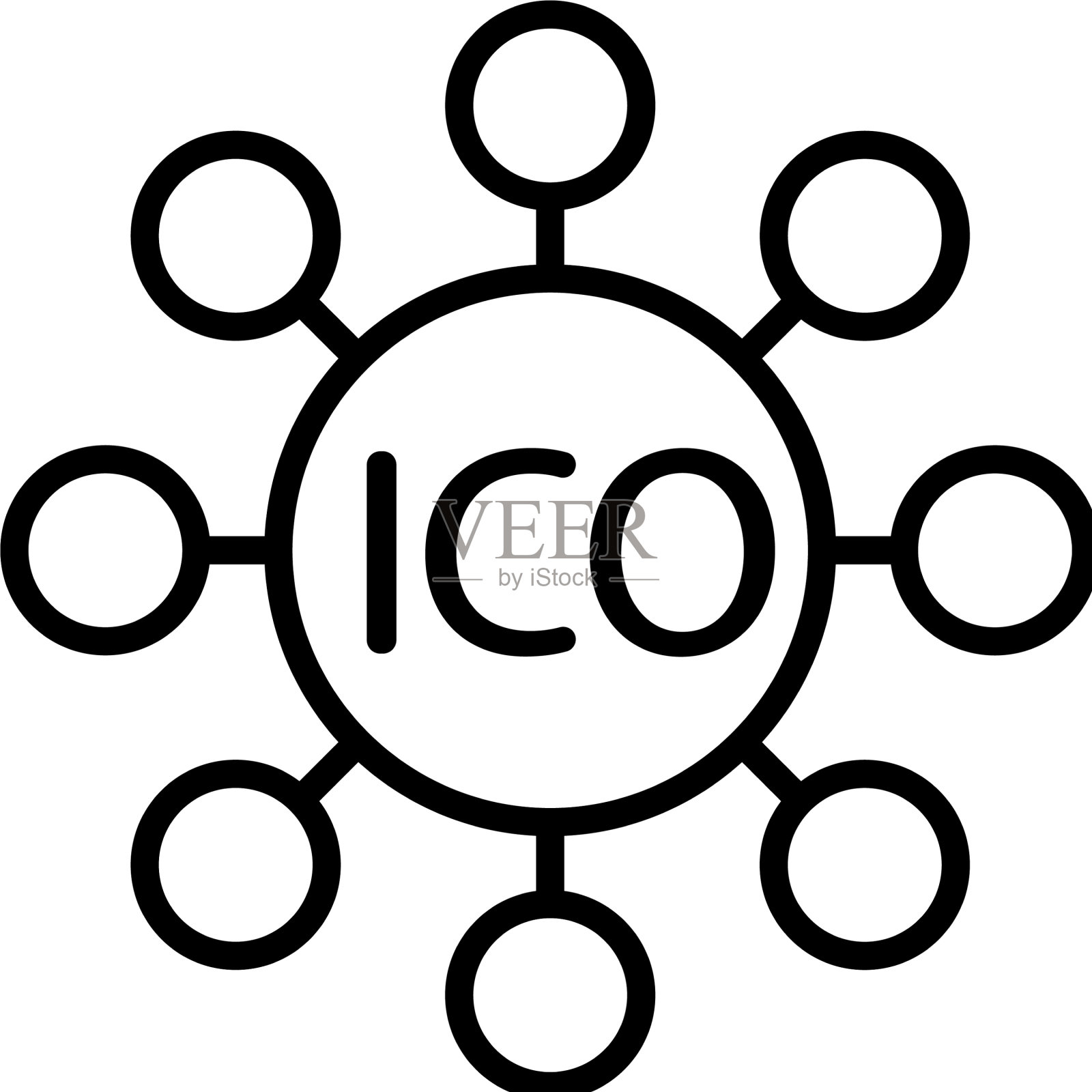 集合投资图标孤立图标素材