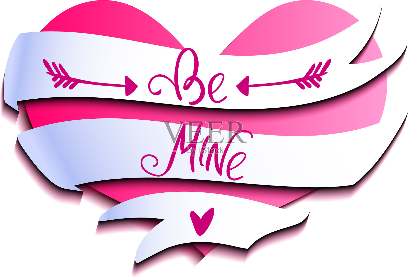 情人节的心字设计元素图片