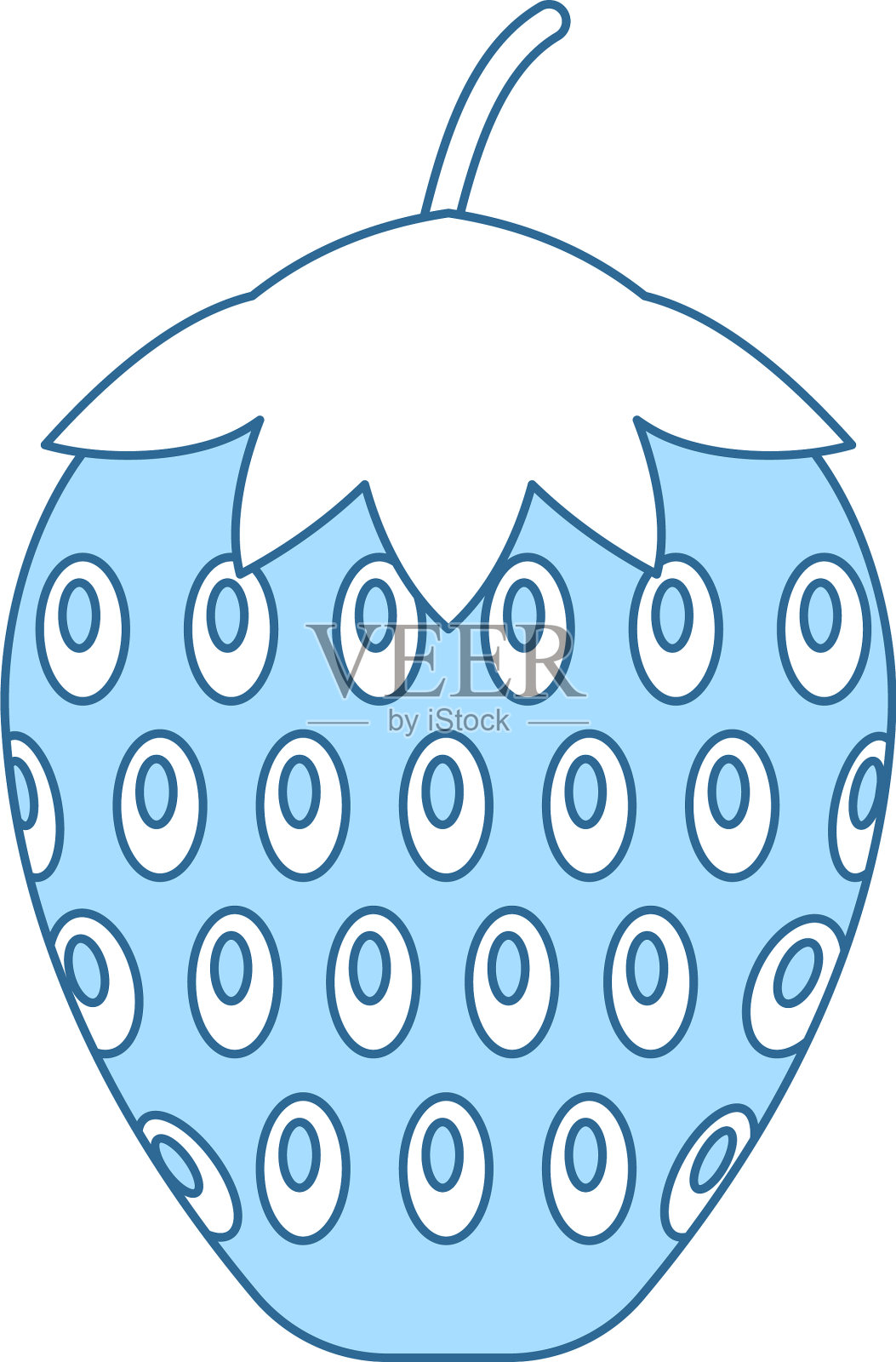 草莓的图标在UI的颜色设计元素图片