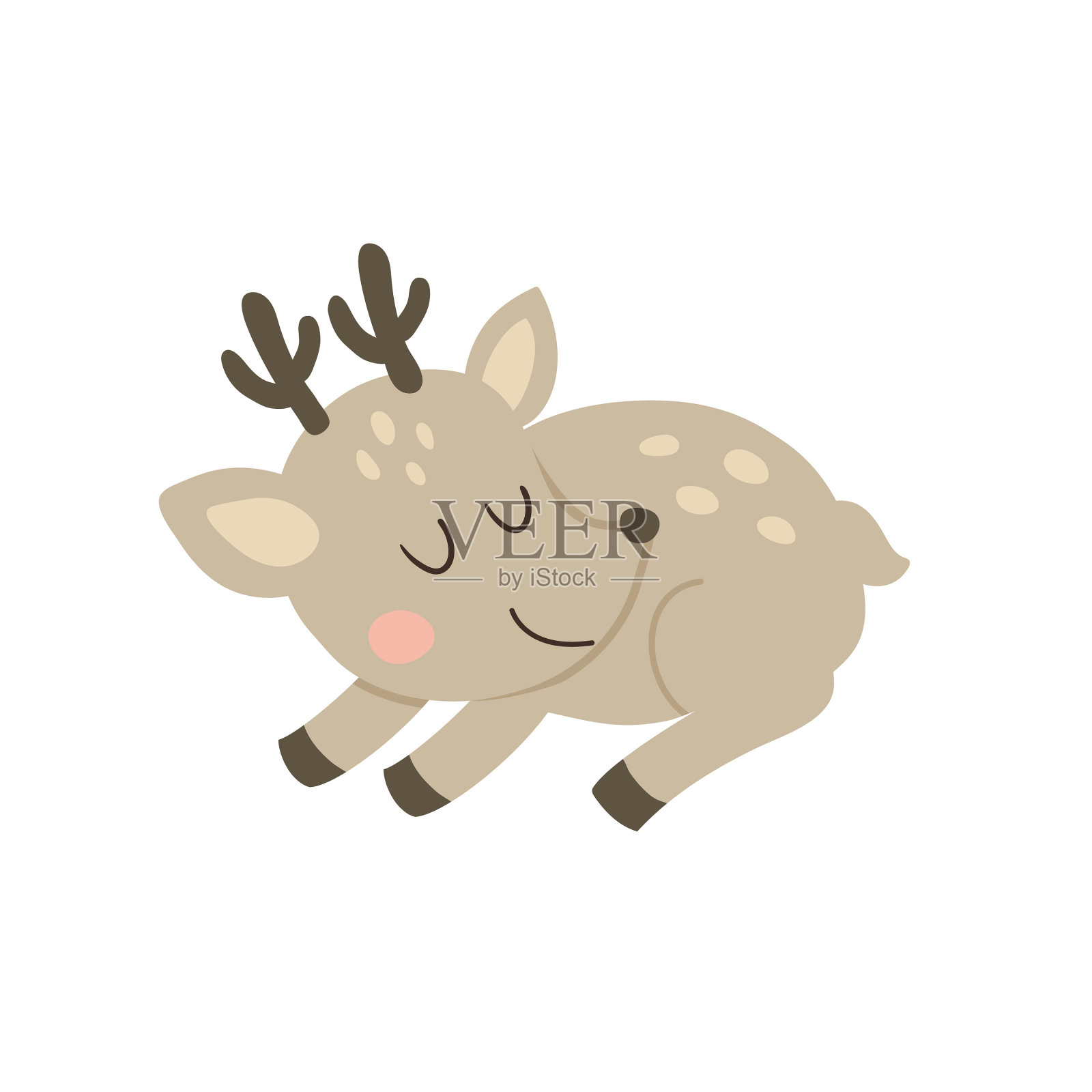可爱的鹿设计元素图片