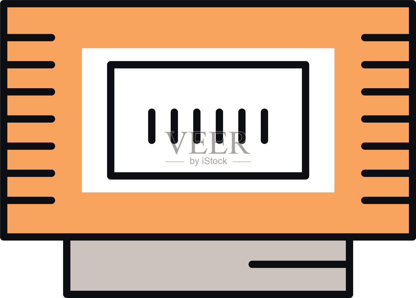 视频游戏盒式孤立图标插画图片素材