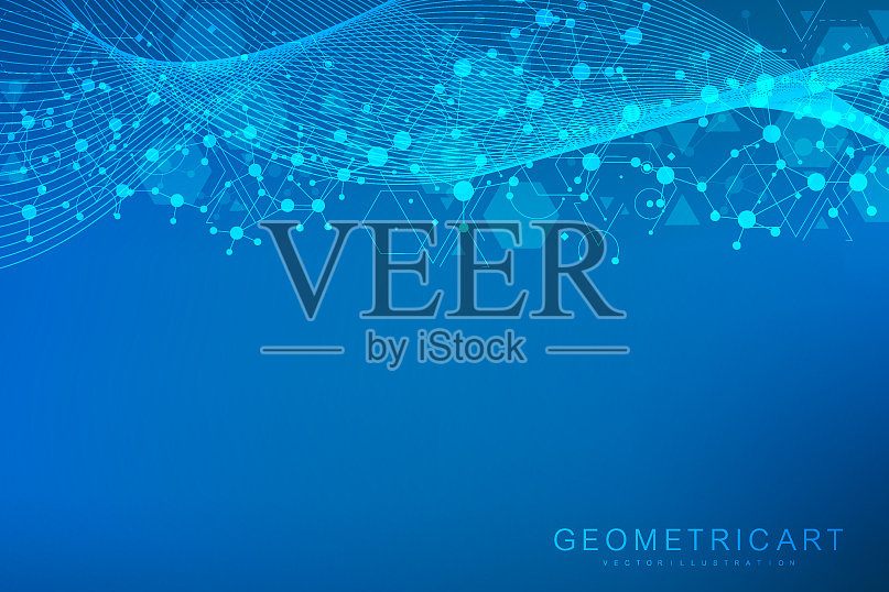 大数据可视化背景现代插画图片素材