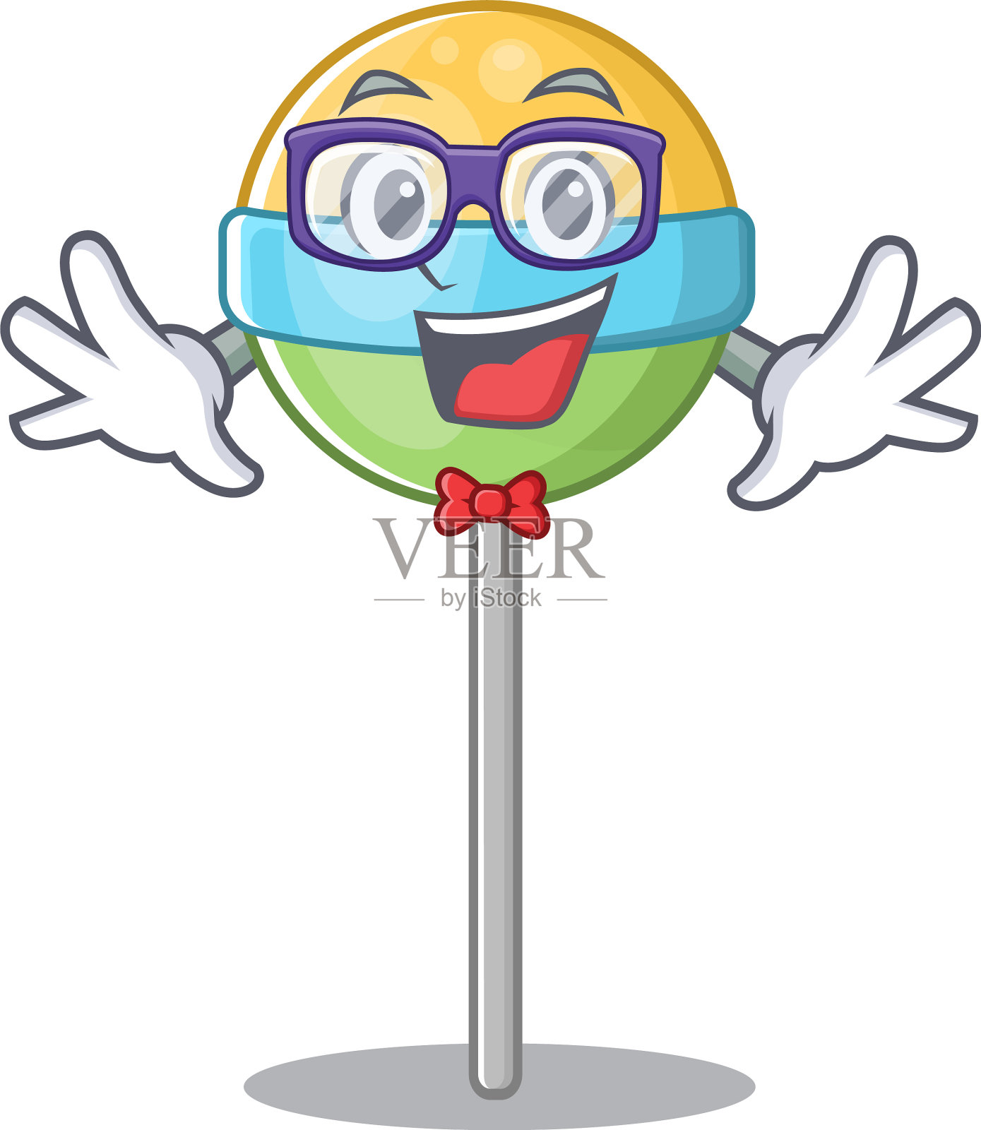 怪才圆棒棒糖孤伴设计元素图片