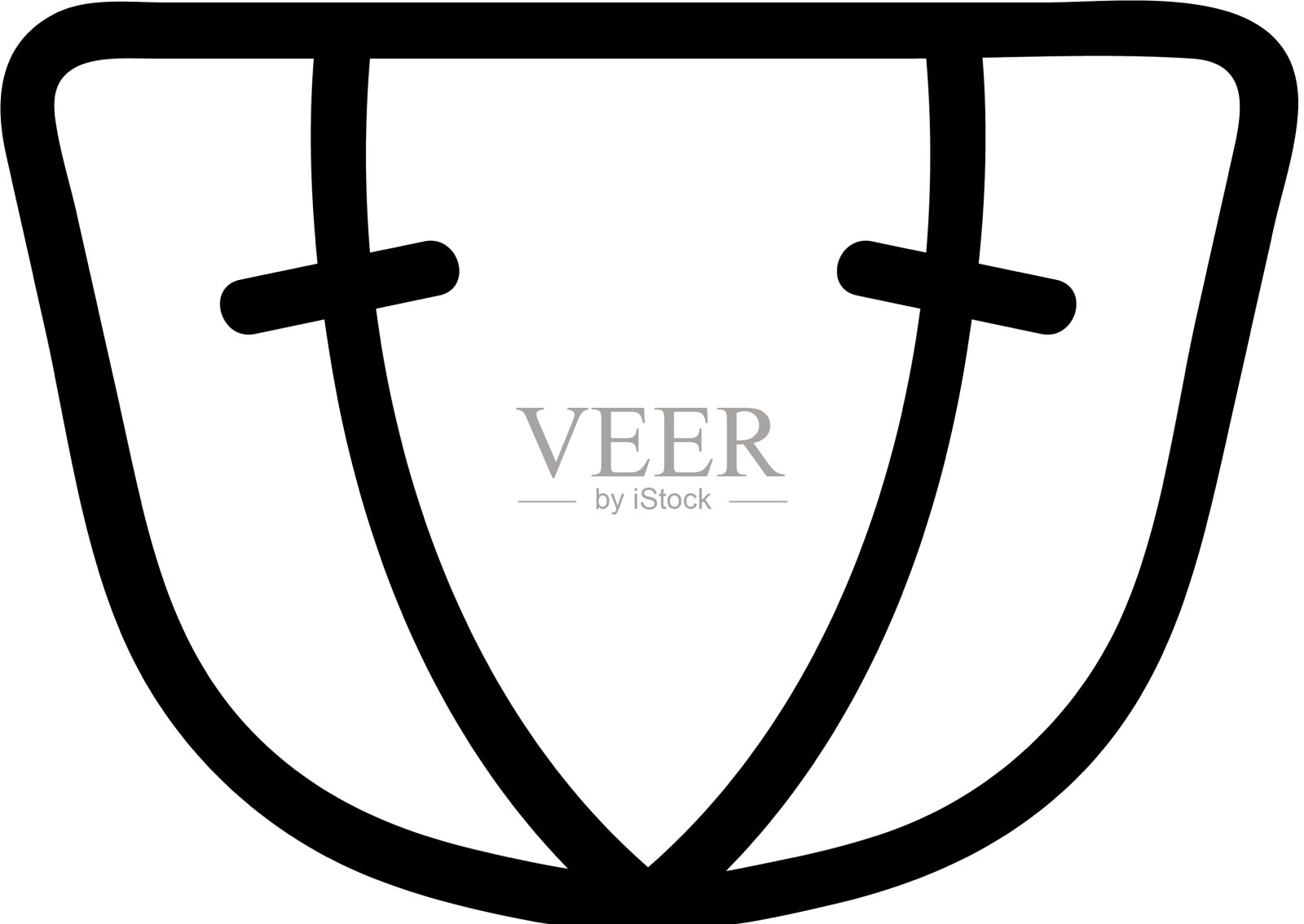 纸尿裤为成人图标隔离轮廓图标素材