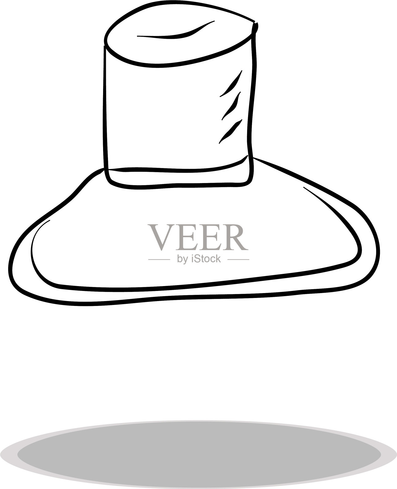 帽子图标平面设计手绘插画图片素材