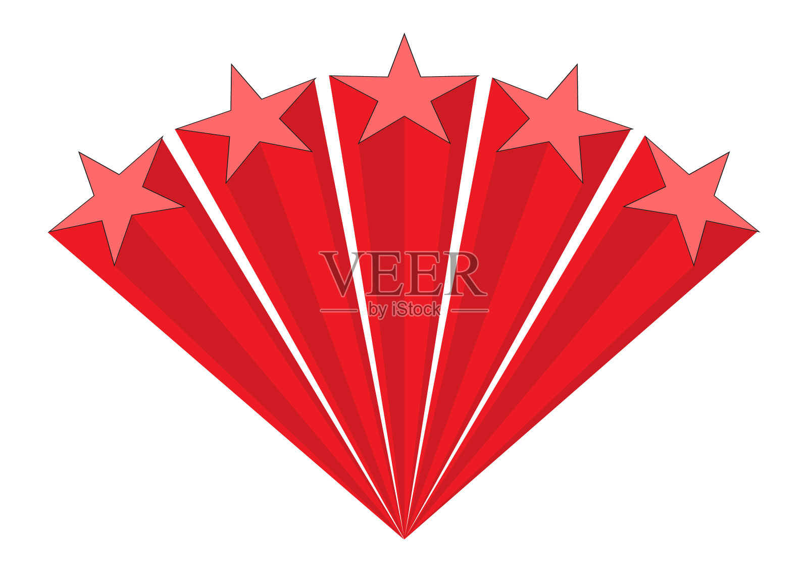 红星星aray插画图片素材