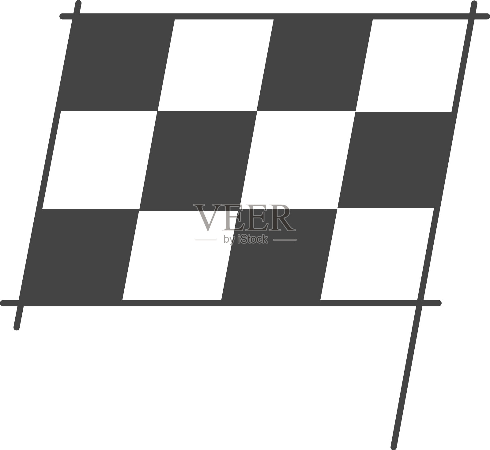 终点线单人方格旗锦标赛设计元素图片