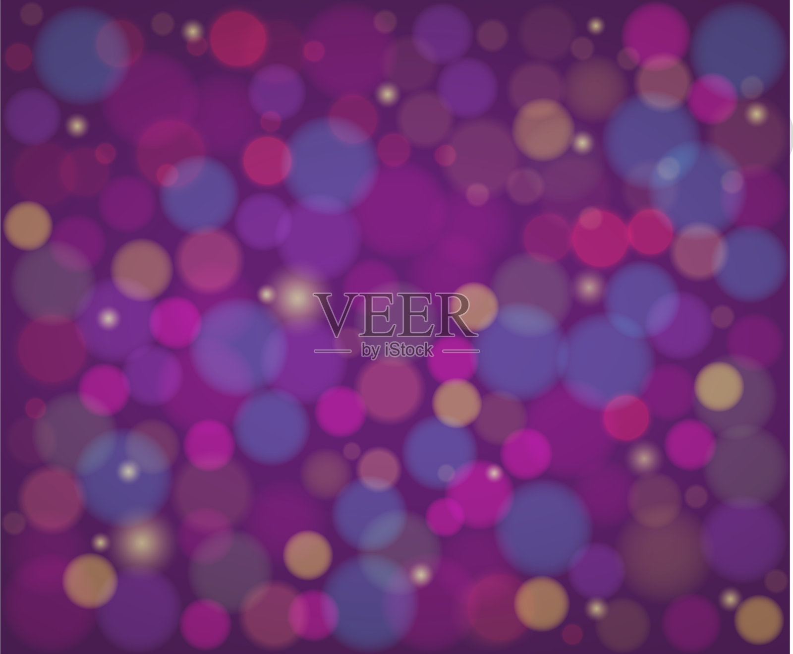 模糊的散景灯光在粉红色紫罗兰背景上插画图片素材