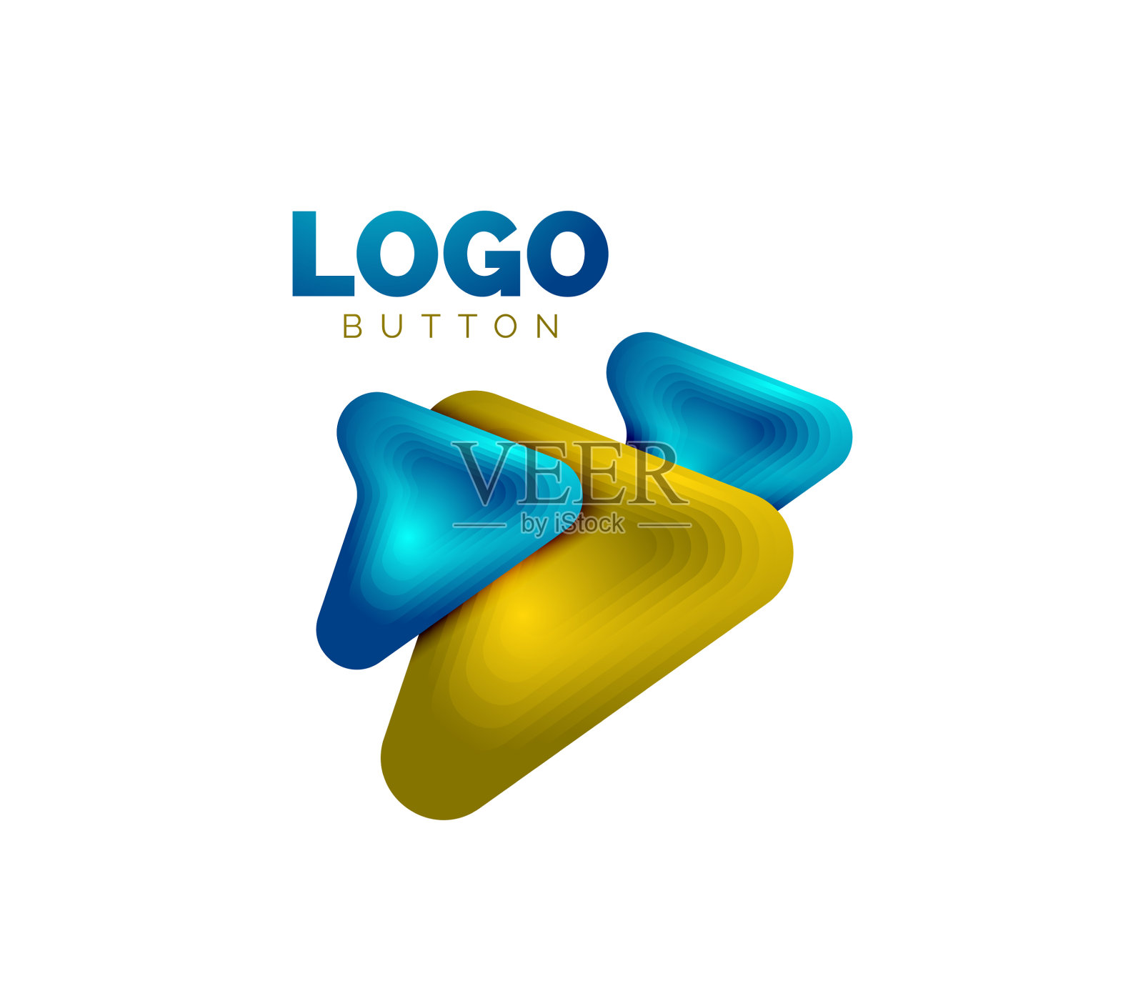 箭头标志模板或播放或下载按钮图标素材