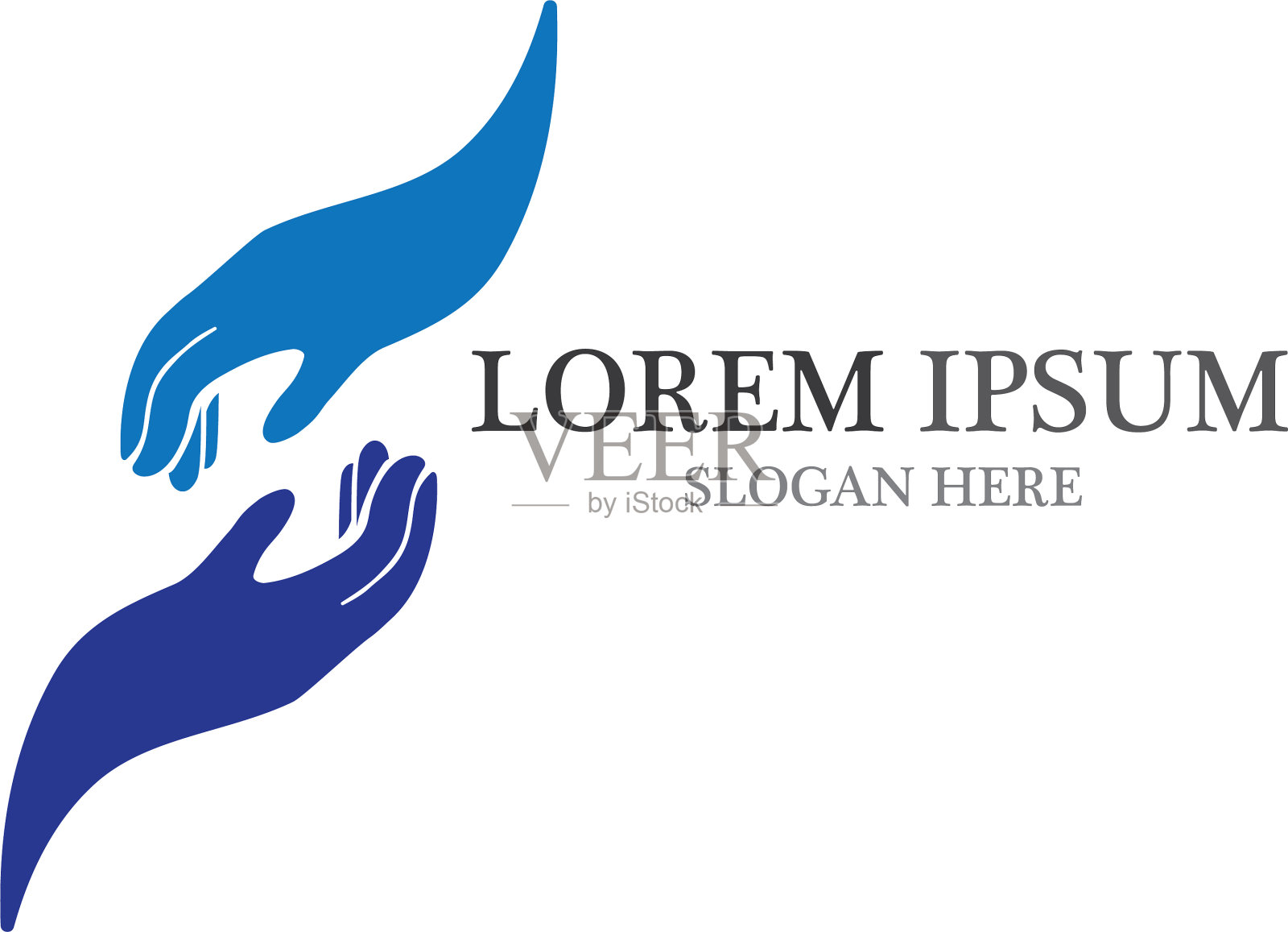 祈祷手的符号和标志插画图片素材