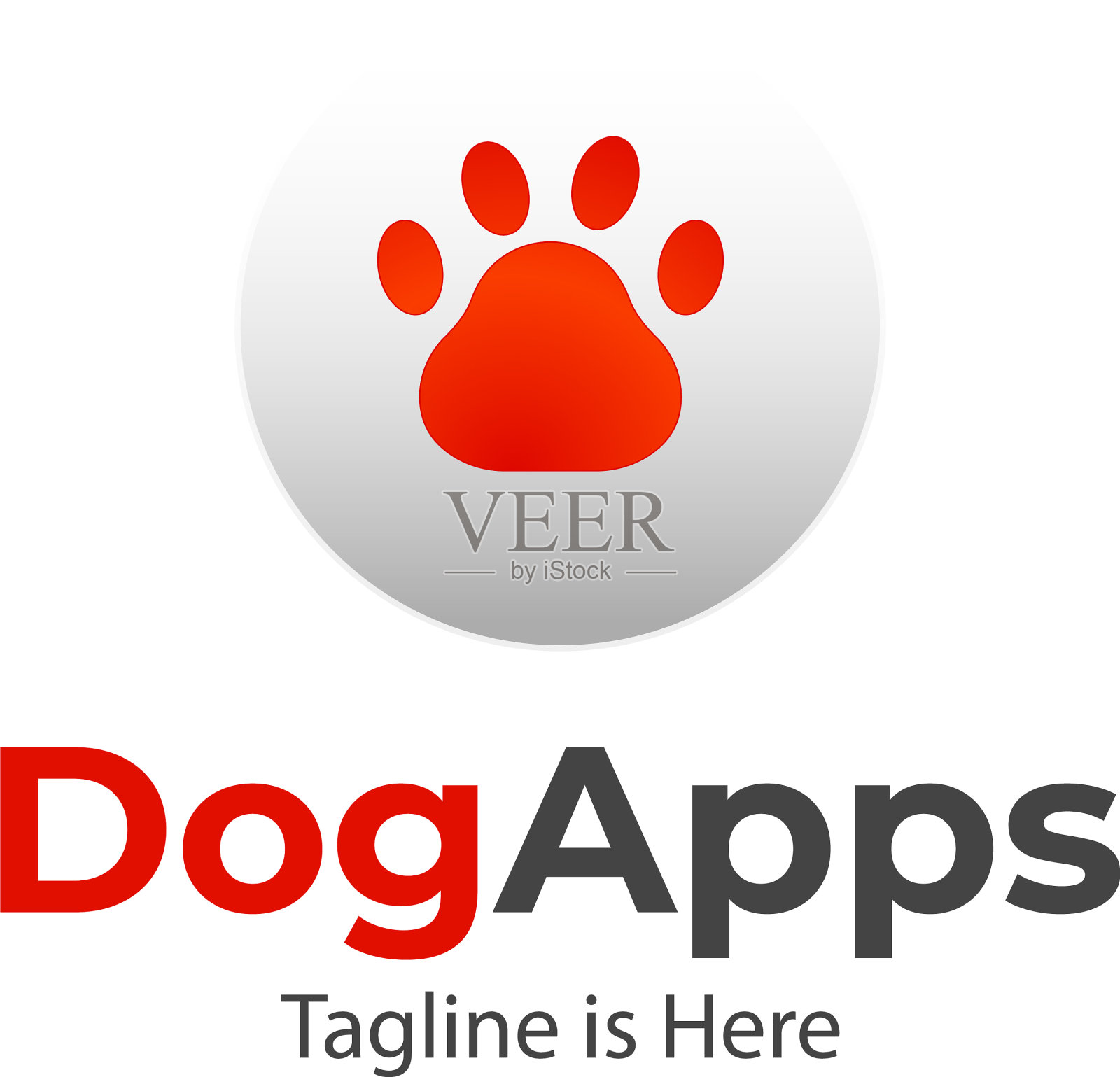 爪标志插画图片素材