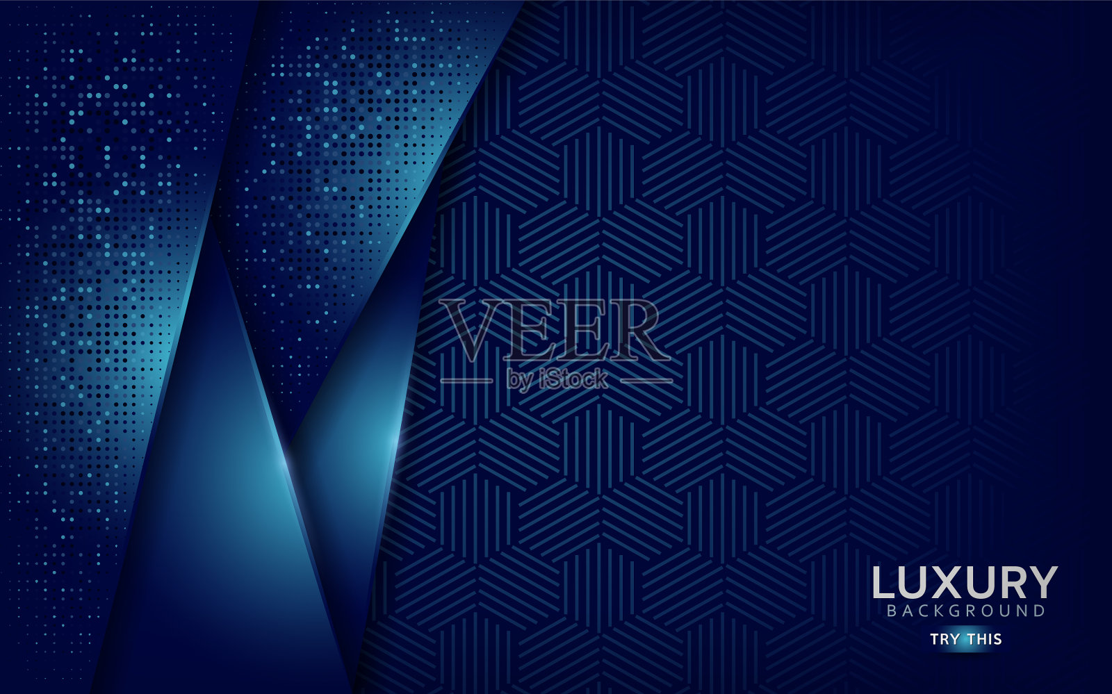 现代蓝色纹理背景与现代风格插画图片素材