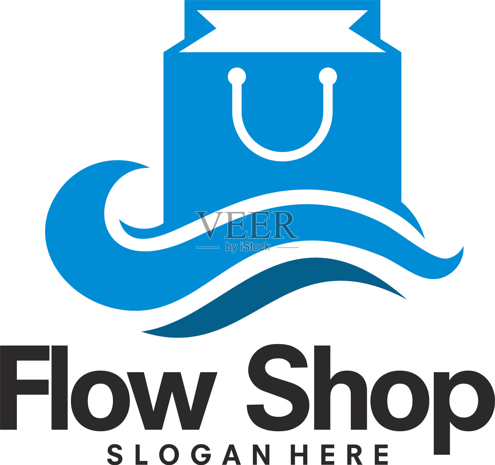 流水店标识设计水设备店标识设计元素图片