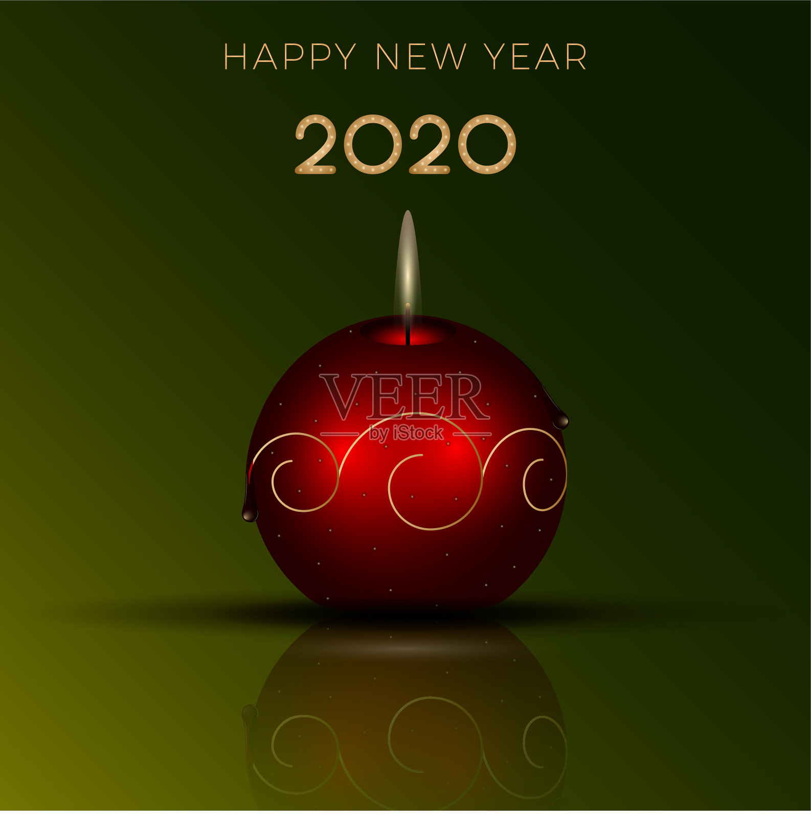 新年贺卡插画图片素材