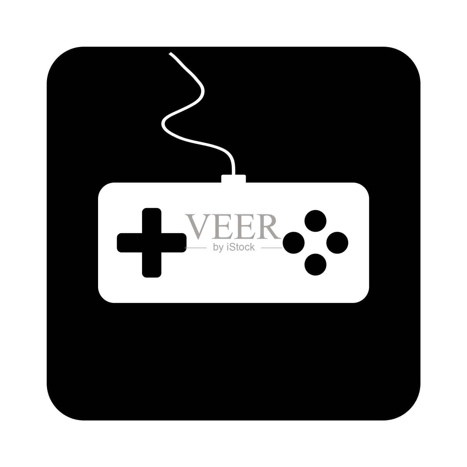 游戏控制台图标为黑色图标素材