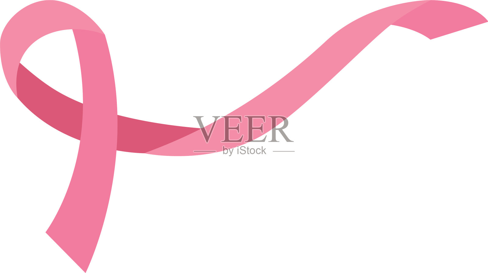 粉色丝带可以对抗乳腺癌设计元素图片