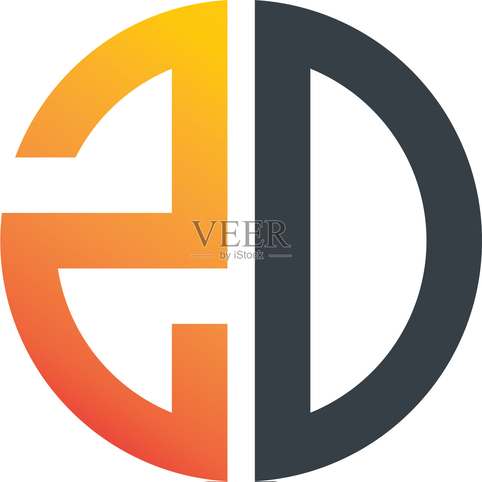 首字母zd创意设计标志插画图片素材