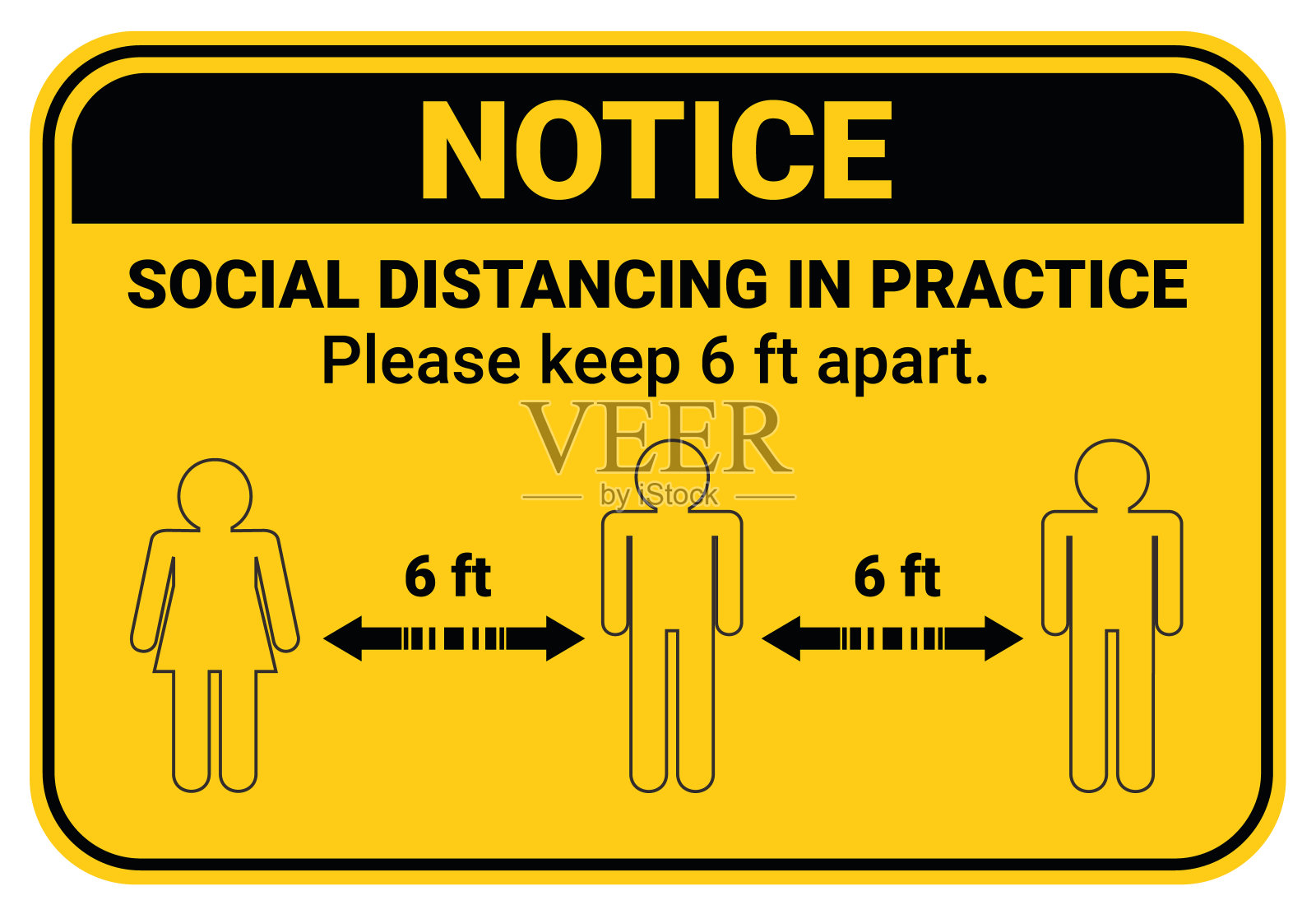 保持社交距离，在公共场所保持距离，避免或保护新冠肺炎疫情在公共场所爆发插画图片素材