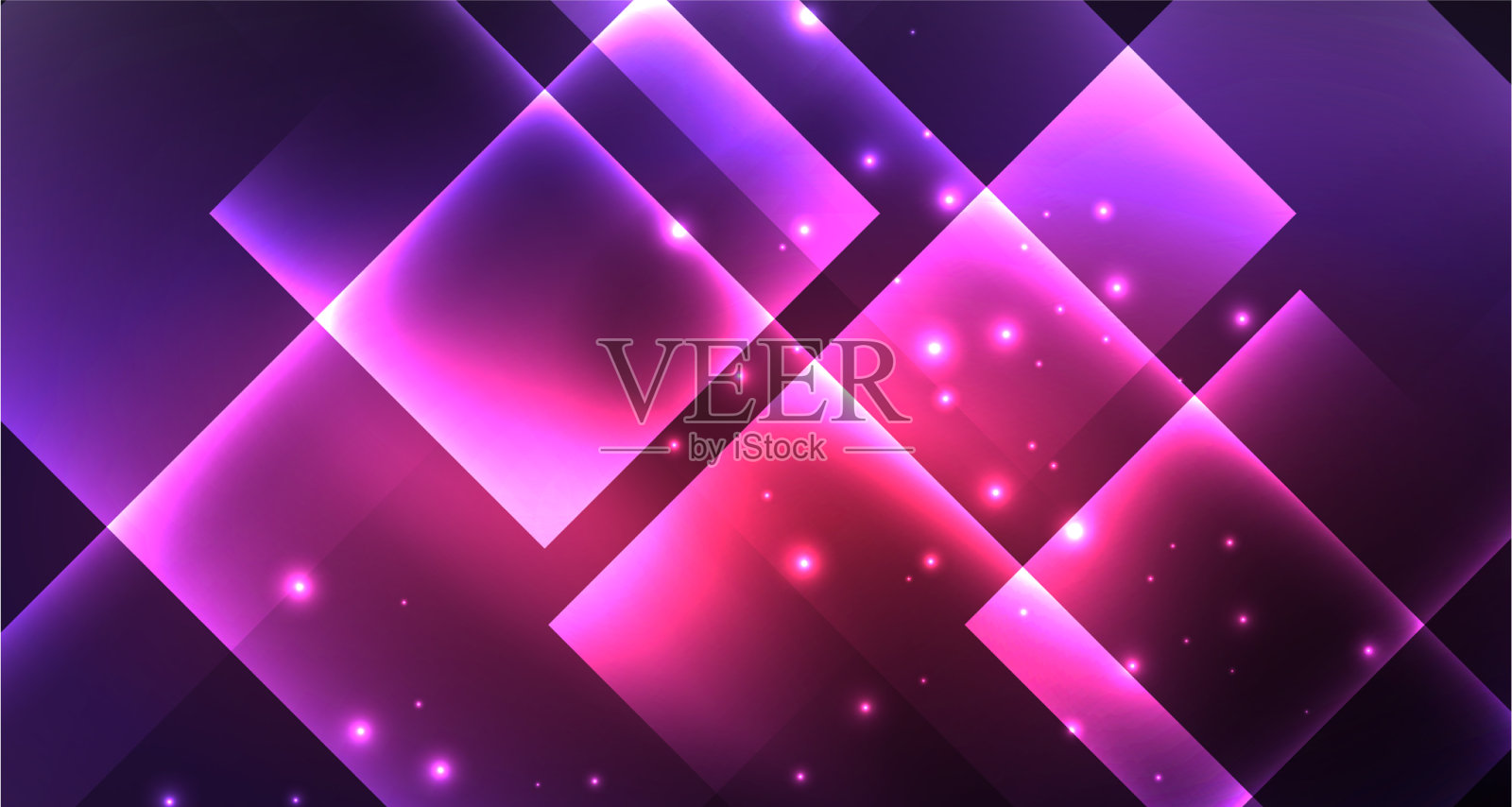 霓虹亮色方块黑色现代模板插画图片素材