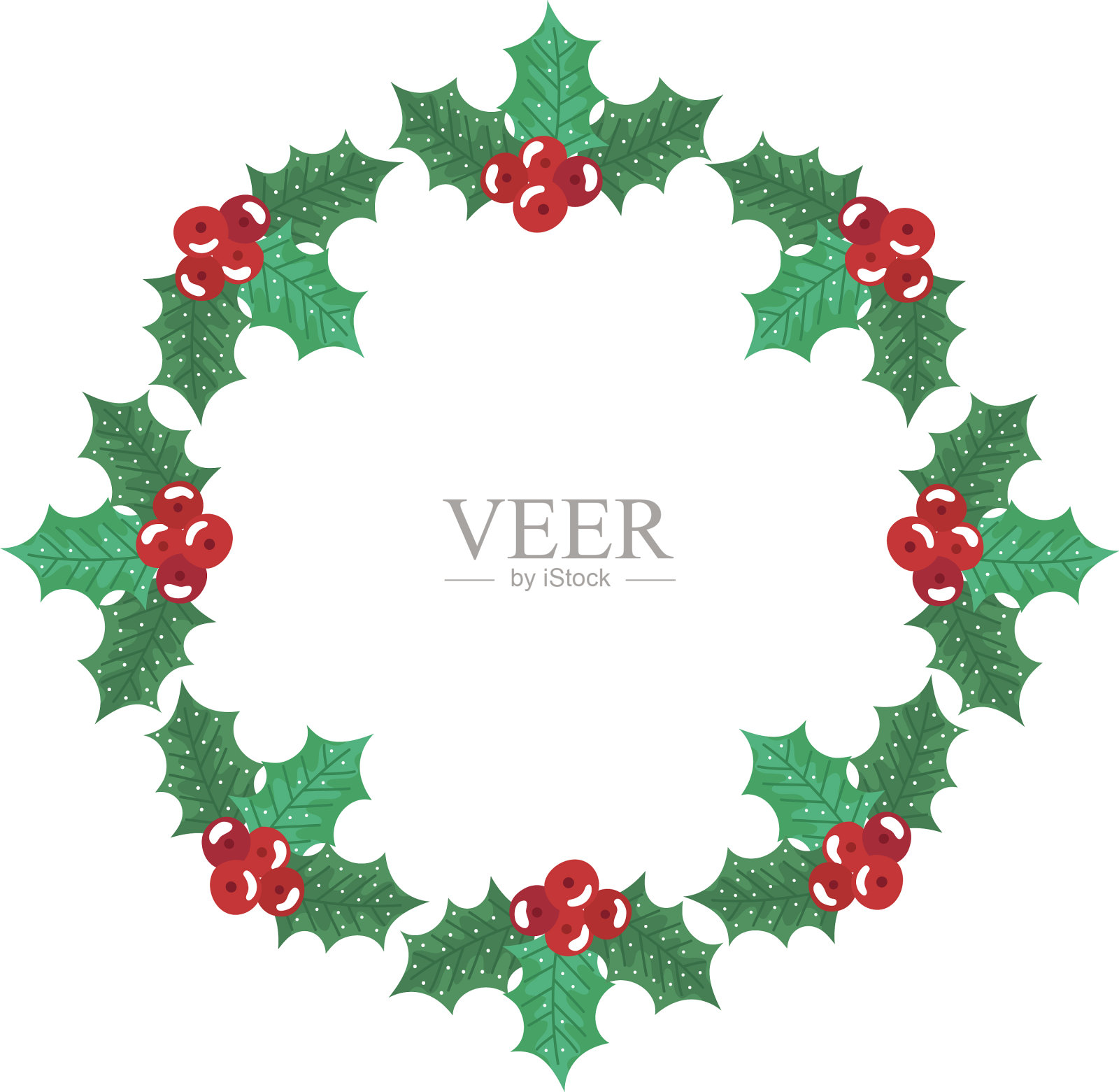 冠叶用种子装饰圣诞节设计元素图片