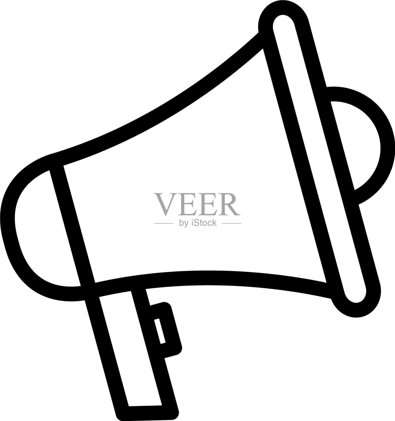 孤立的扩音器图标线设计图标素材