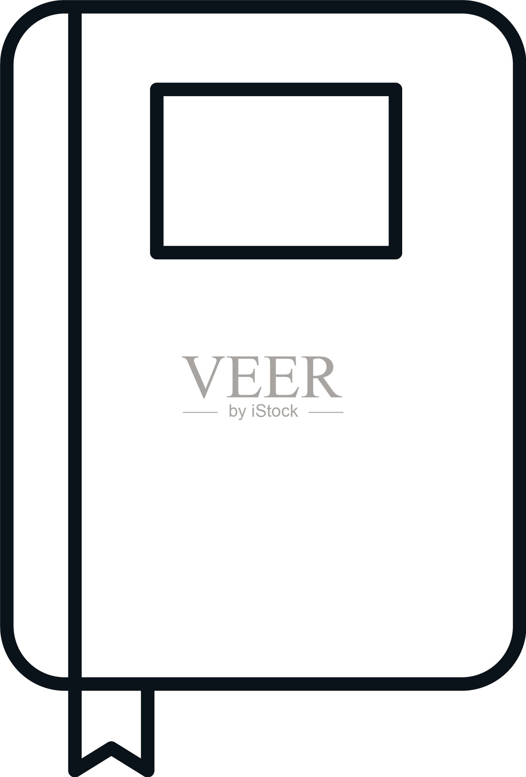 孤立的图书图标线设计图标素材