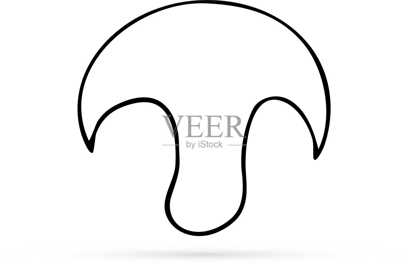 蘑菇图标蔬菜健康食品插画图片素材