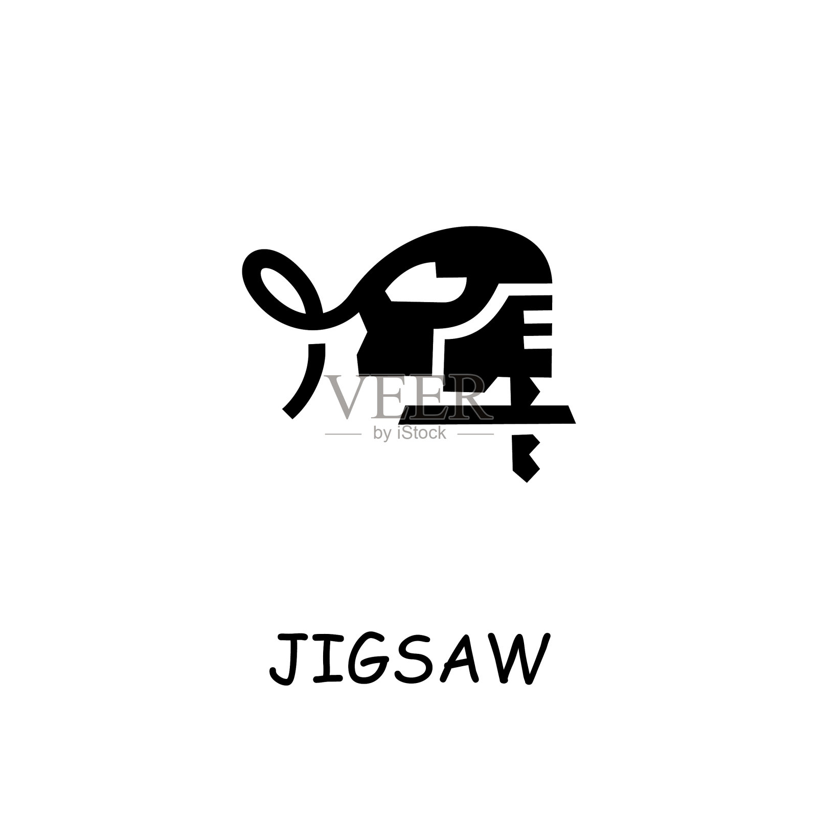 拼图平面图标设计元素图片