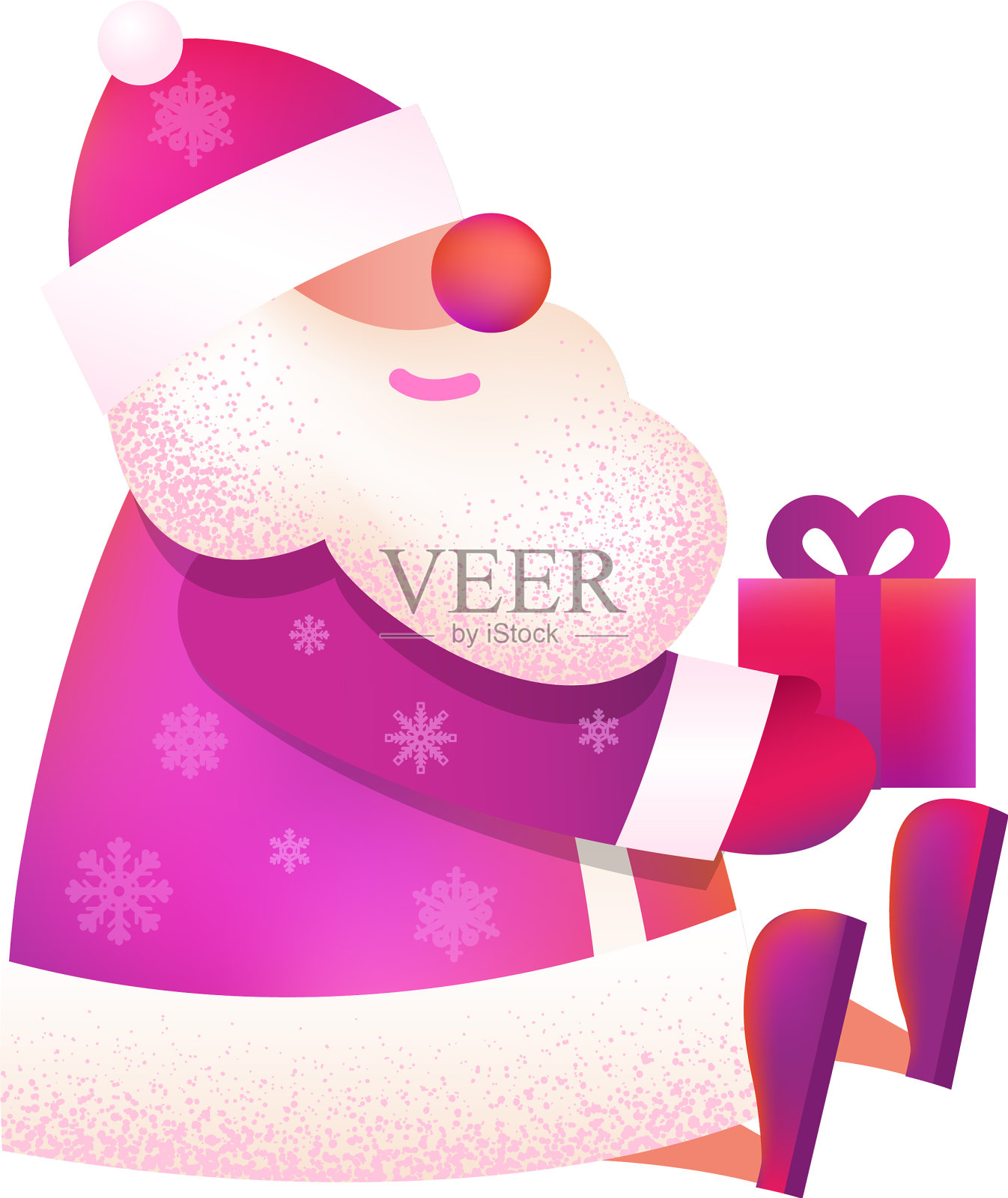 俄父亲霜圣诞老人设设计元素图片