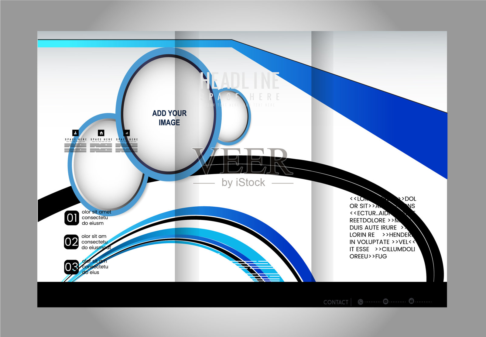 宣传册模拟设计模板的业务设计模板素材