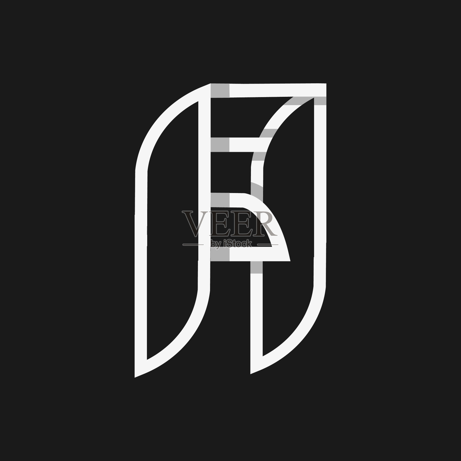 现代标志首字母a插画图片素材